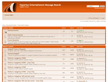 Tablet Screenshot of forum.hyperion-entertainment.biz